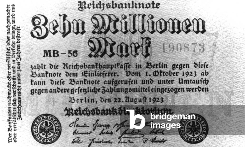 Ten million Mark note, 1923