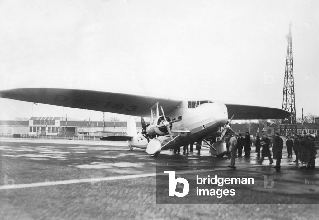 Dornier Do-k in Berlin-Tempelhof, 1932 (b/w photo)