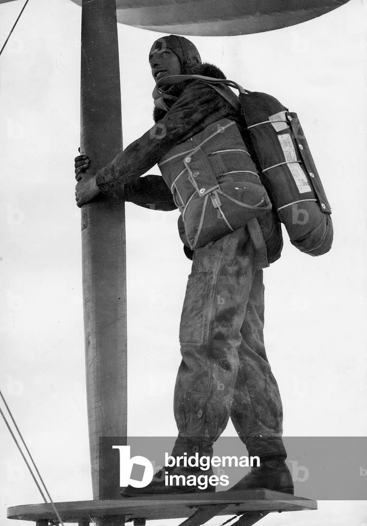 Paratrooper of the Red Army, 1934 (b/w photo)