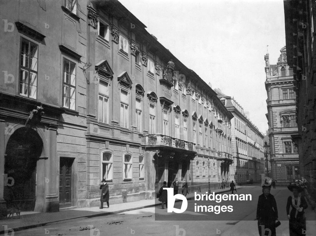 The Hungarian Embassy in Vienna, 1919 (b/w photo)