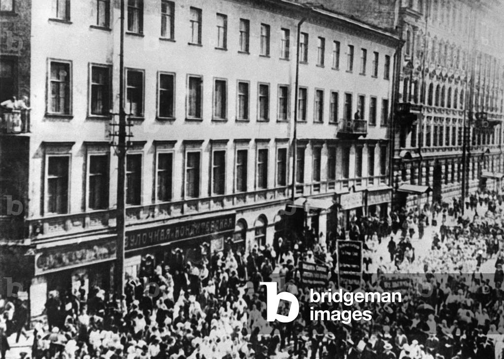 Rally in St. Petersburg, 1917
