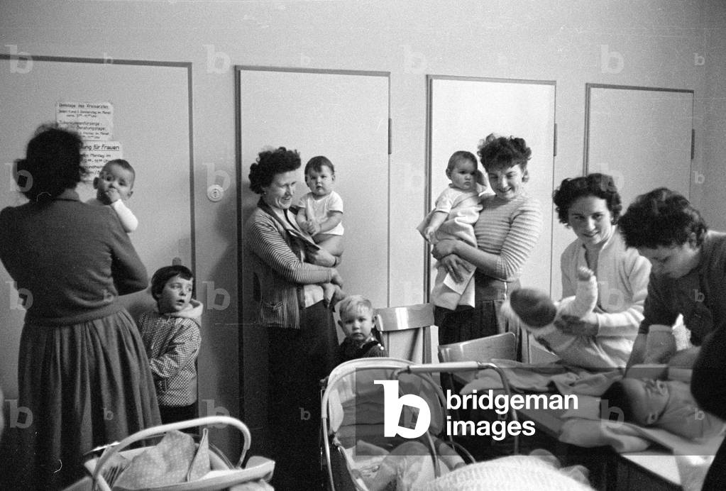 Nursery in Rimbach, 1960 (b/w photo)