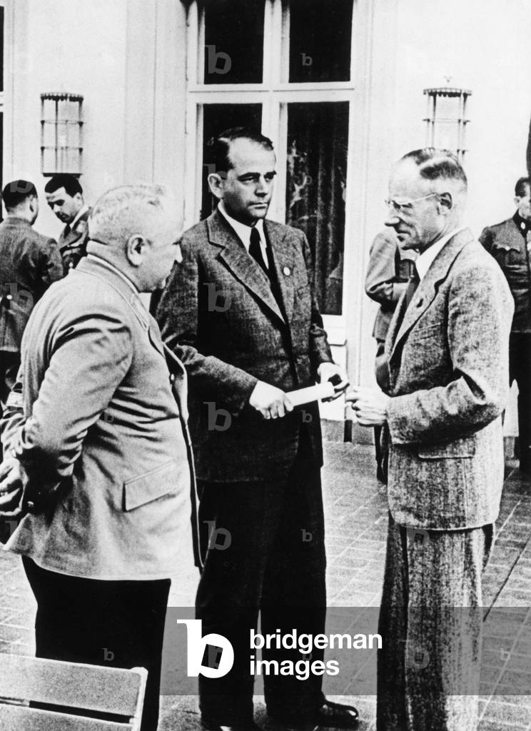 Robert Ley with Albert Speer and Herbert Backe, 1942
