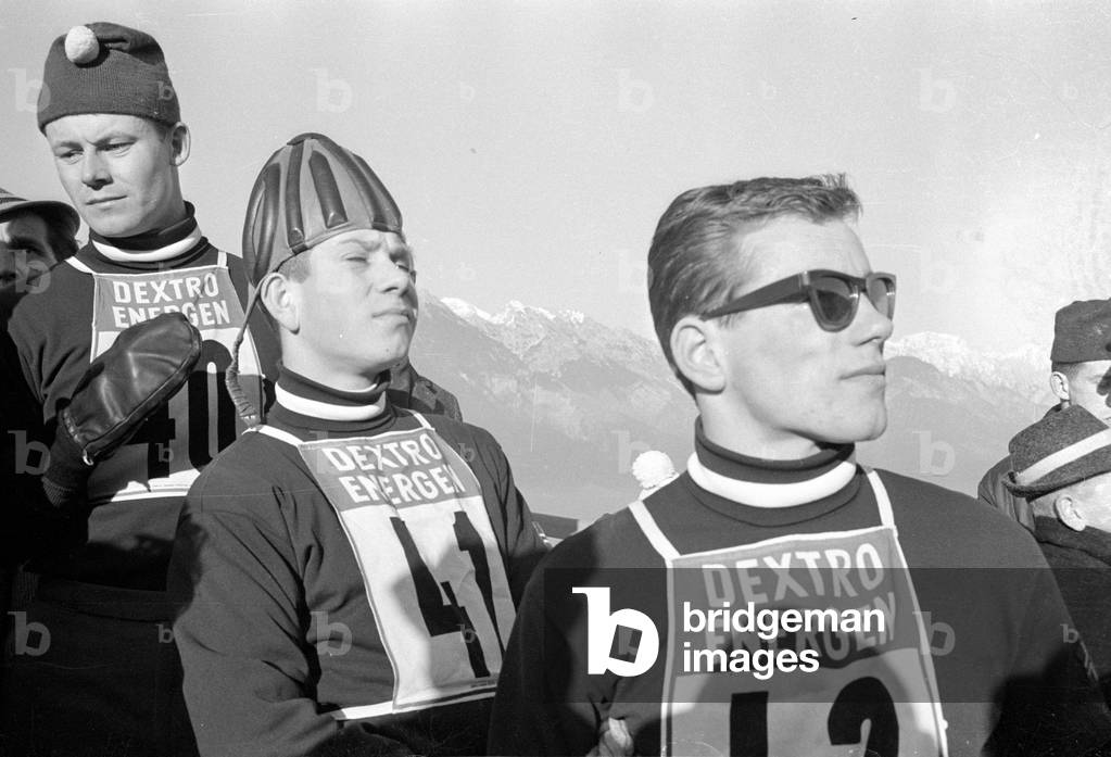 Four Hills Tournament 1963/64: Training in Innsbruck, 1964 (b/w photo)
