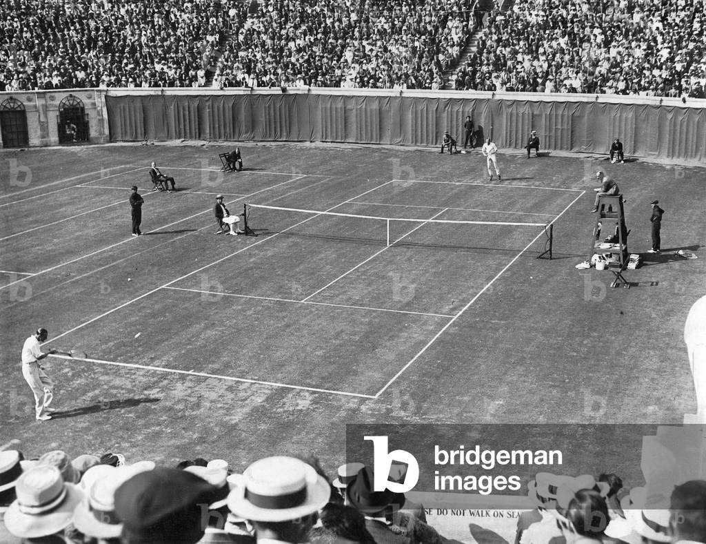 Tennis: Davis Cup Final, 1923 (b/w photo)