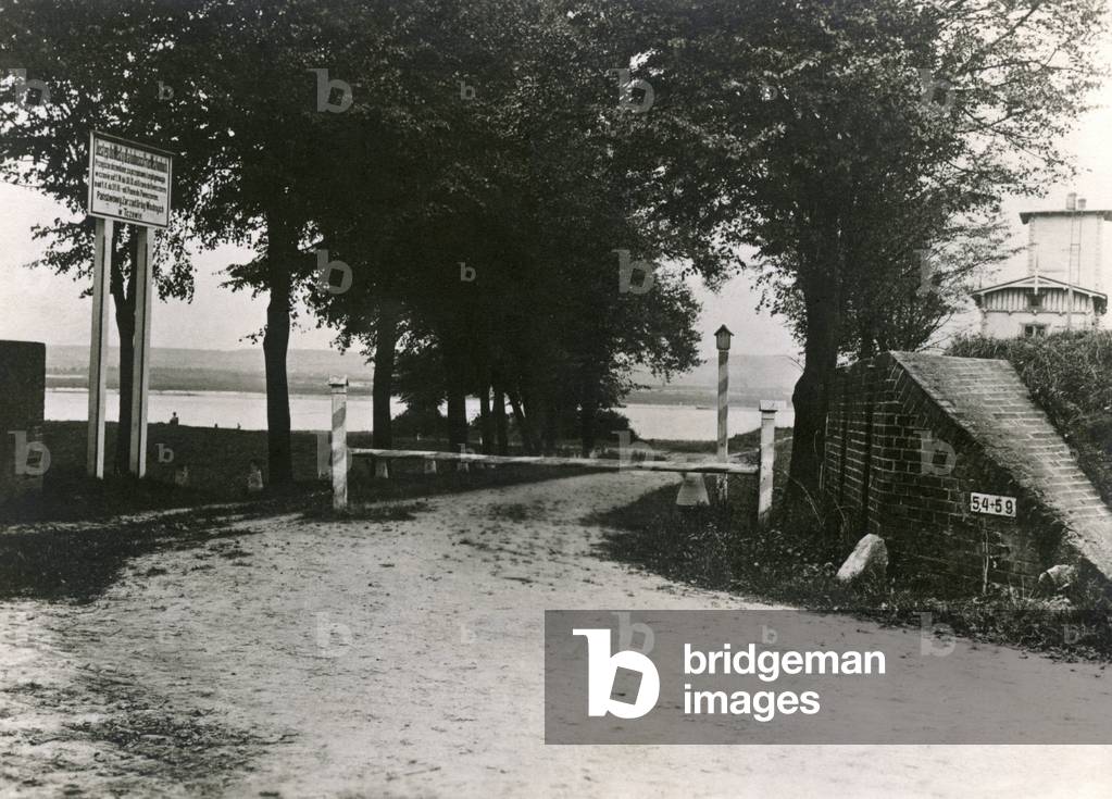 Polish barrier at Marienwerder, 1927
