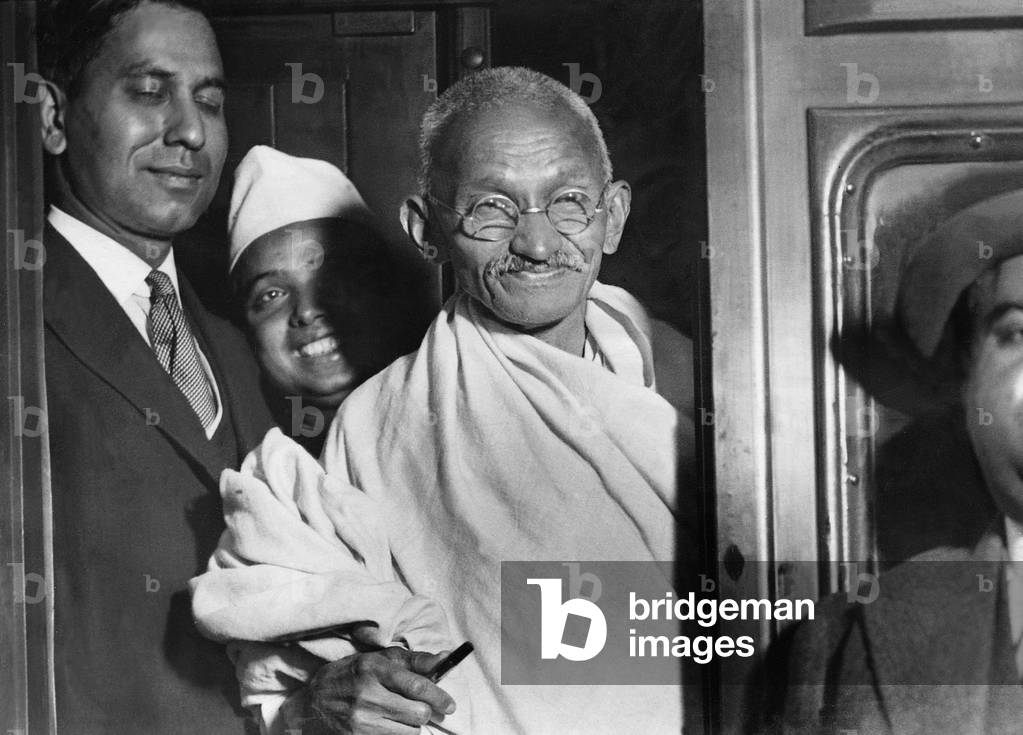 Mahatma Gandhi, 1932 (b/w photo)