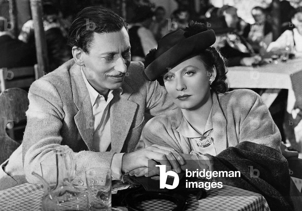 Willy Birgel and Zarah Leander in 'The Blue Fox', 1938 (b/w photo)