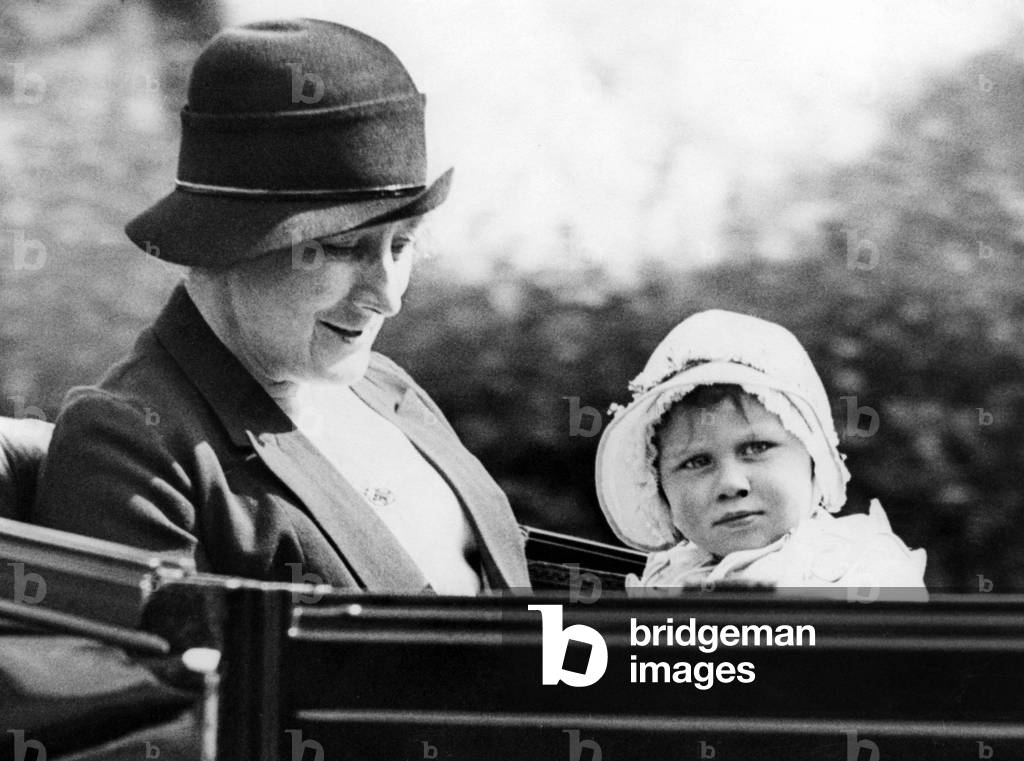 Princess Margaret as a baby, 1932 (b/w photo)