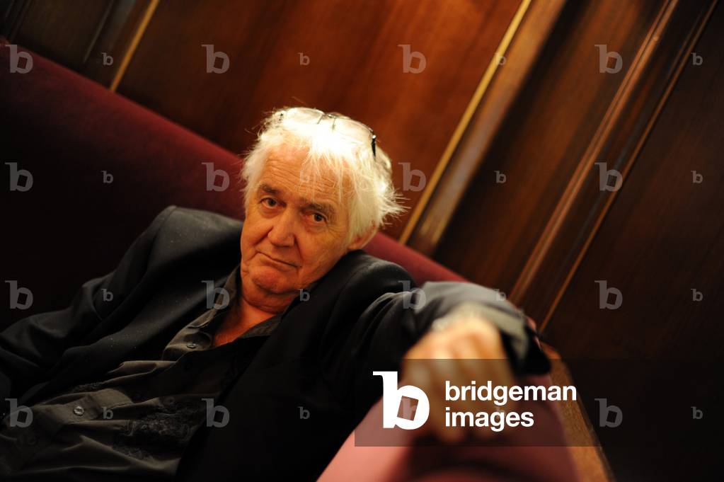 The Swedish writer Henning Mankell at an interview with the Süddeutsche Zeitung in Hotel 'Four Seasons' in Munich, 2013 (photo)