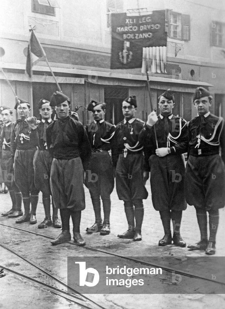 Anniversary celebration of the Fascist party in Bolzano, 1928