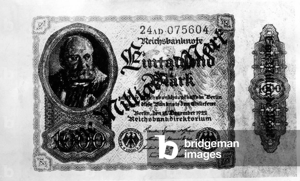 Overprint banknote, 1923