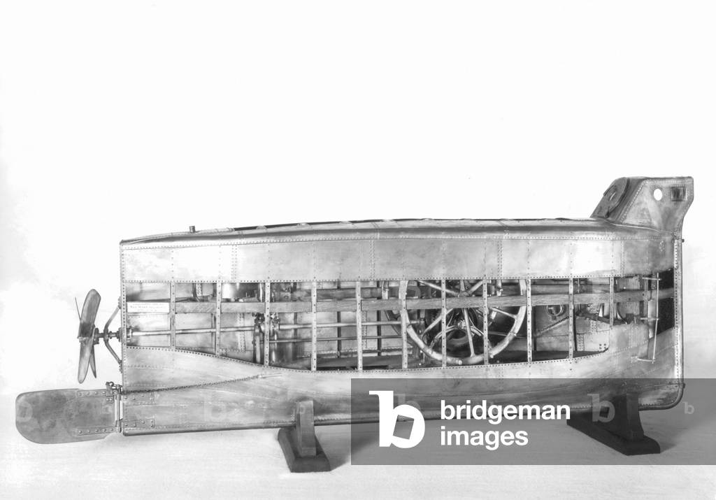 Wilhelm Bauer's Brandtaucher, 1864 (b/w photo)