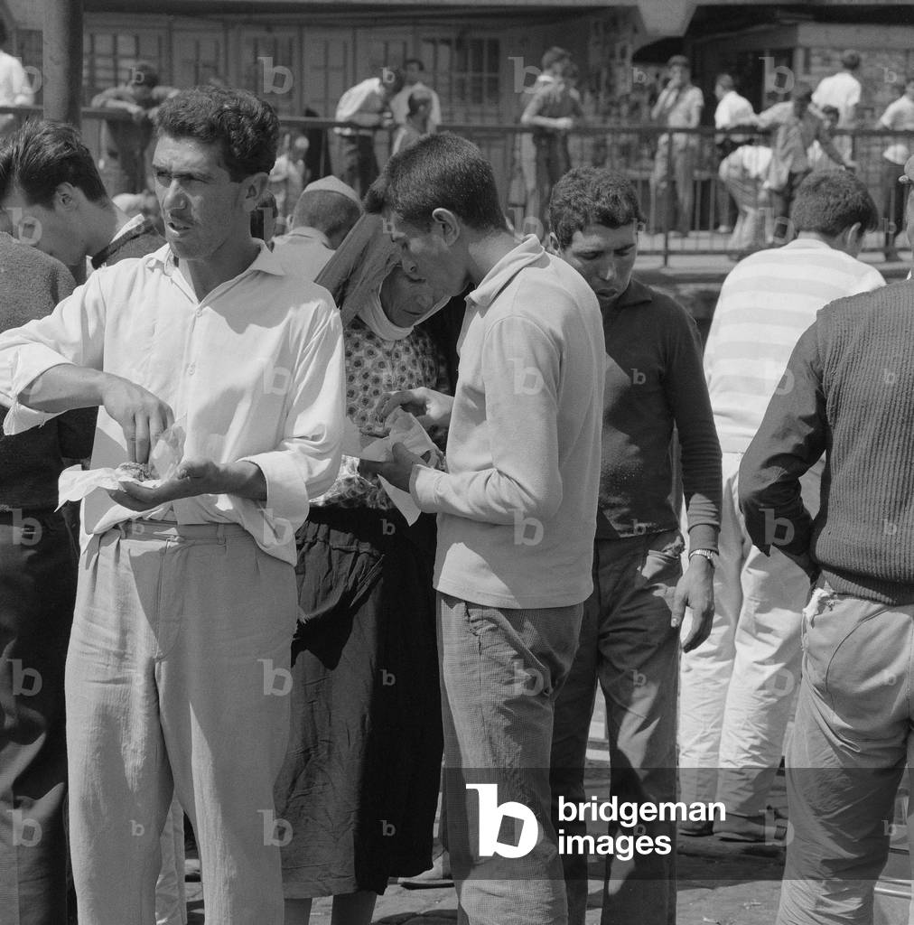 People in Istanbul, 1965 (b/w photo)