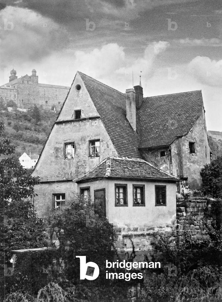 Renaissance Small Castle in Kulmbach, 1935 (b/w photo)