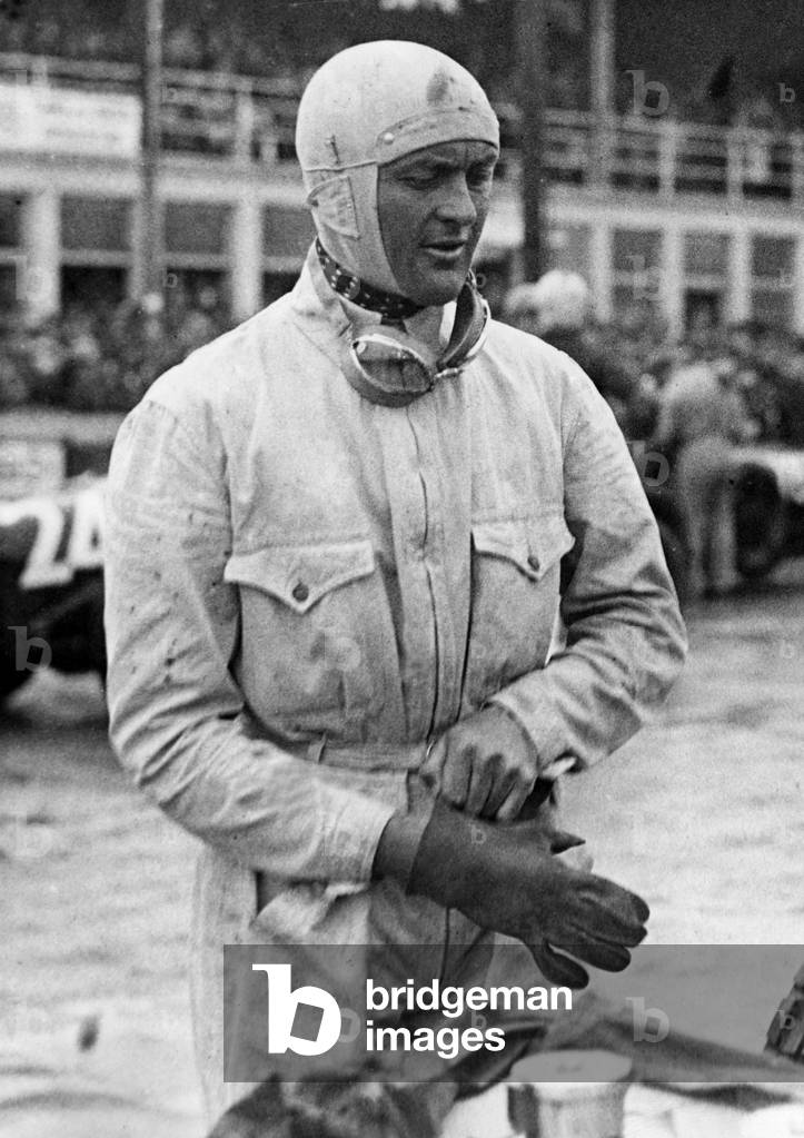 Louis Chiron, racecar driver, Monaco, 1899 (b/w photo)