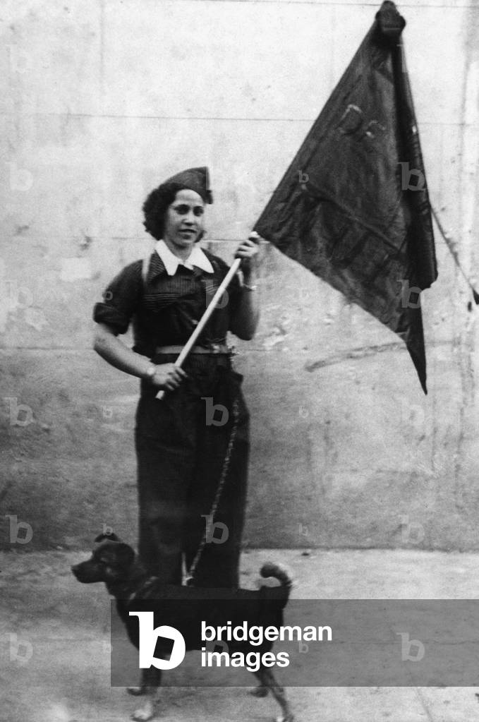 Italian female anarchist in Madrid, 1936