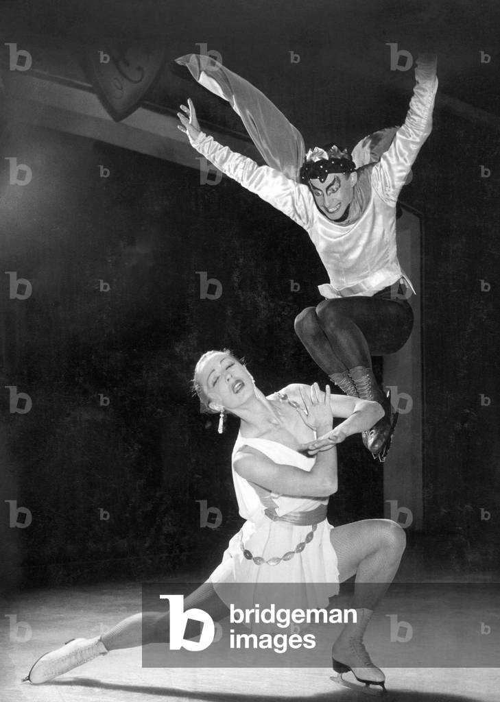 Frank Sawers and Maxi Herber-Baier, 1952 (b/w photo)