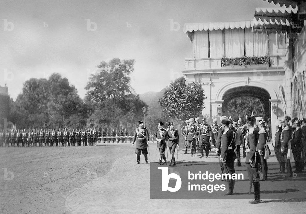 Emperor Wilhelm I and Tsar Alexander II (b/w photo)