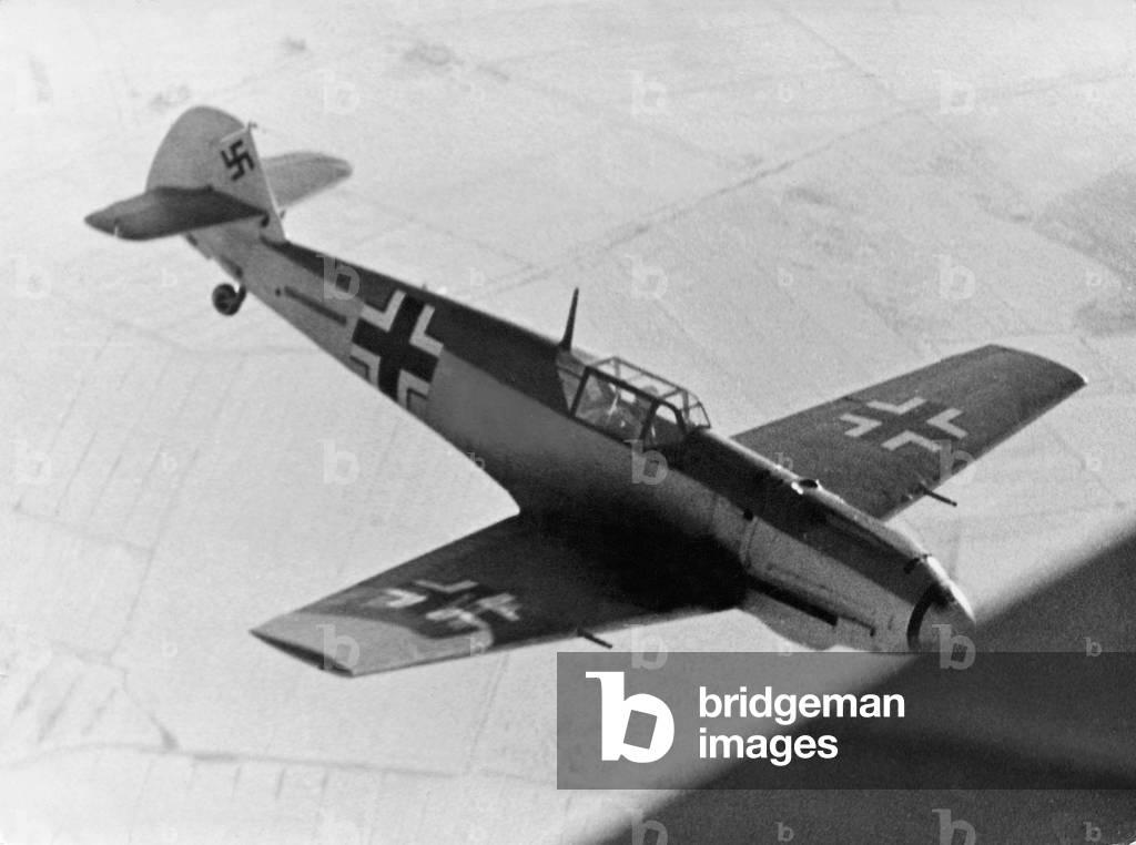 Messerschmitt Me 109 E, 1940 (b/w photo)