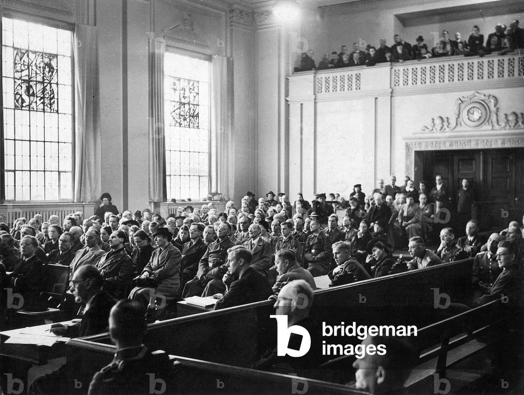 Legal proceeding in the People's Court, 1943 (b/w photo)