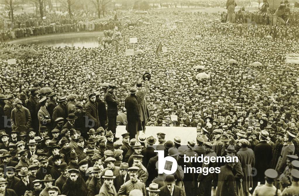 Demonstration on the occasion of the German Works Council Act, 1920
