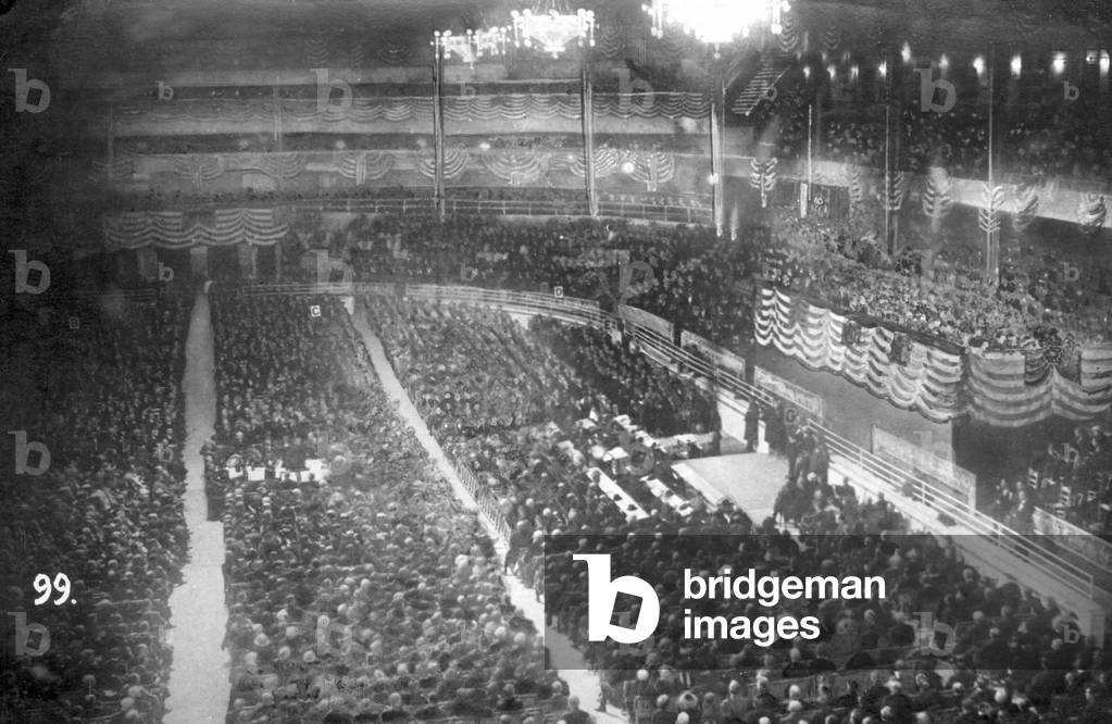 Large rally against the French occupation of the Ruhr in New York, 1920s