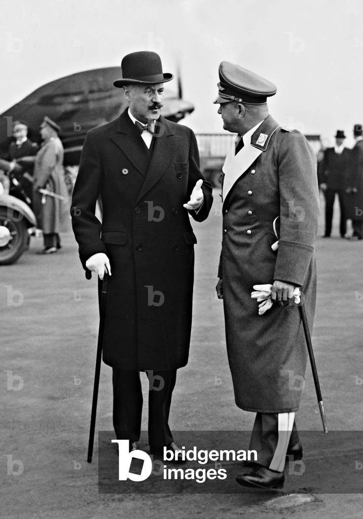 Andre Francois-Poncet and Erhard Milch (b/w photo)