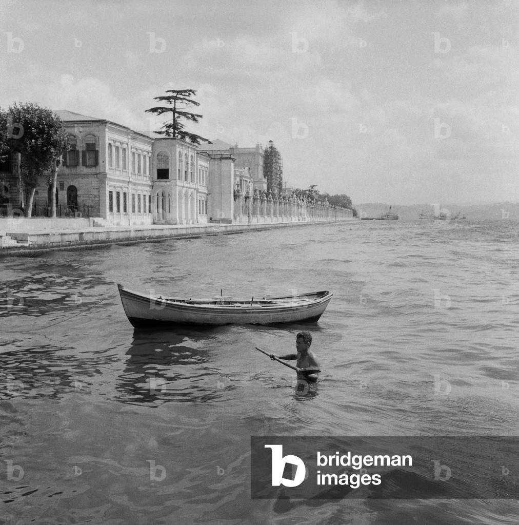 Palace in Istanbul, 1965 (b/w photo)