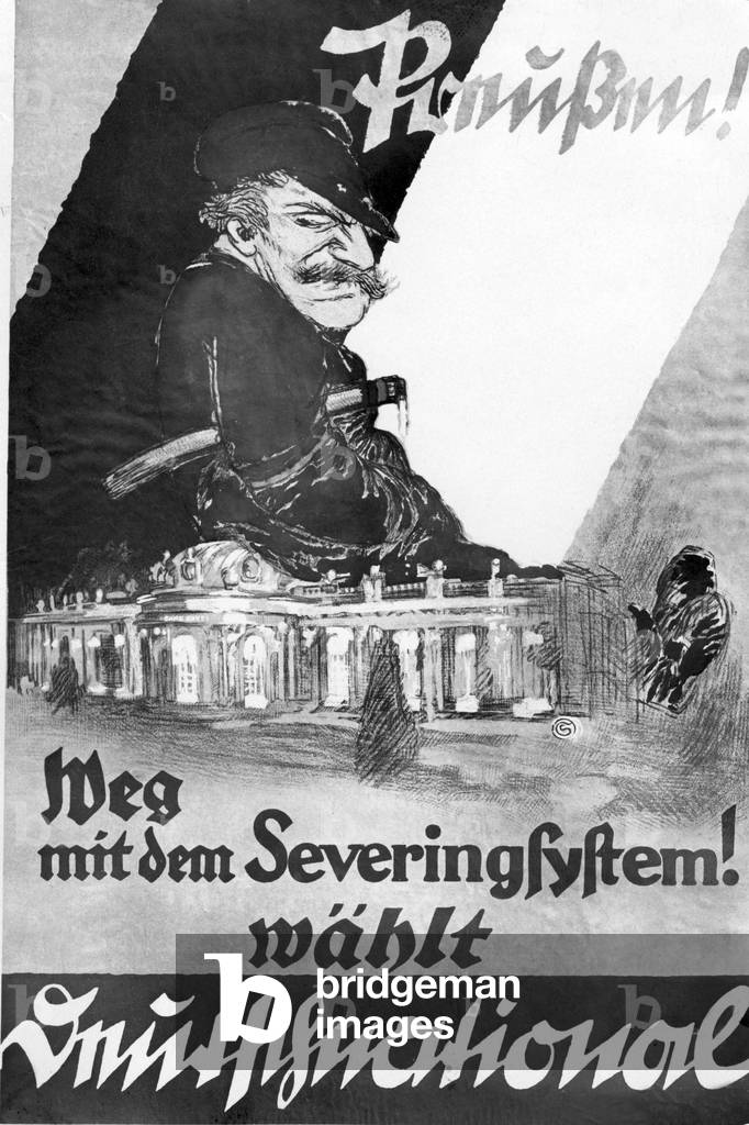 Election poster of the DNVP on the occasion of the state election in Prussia, 1925