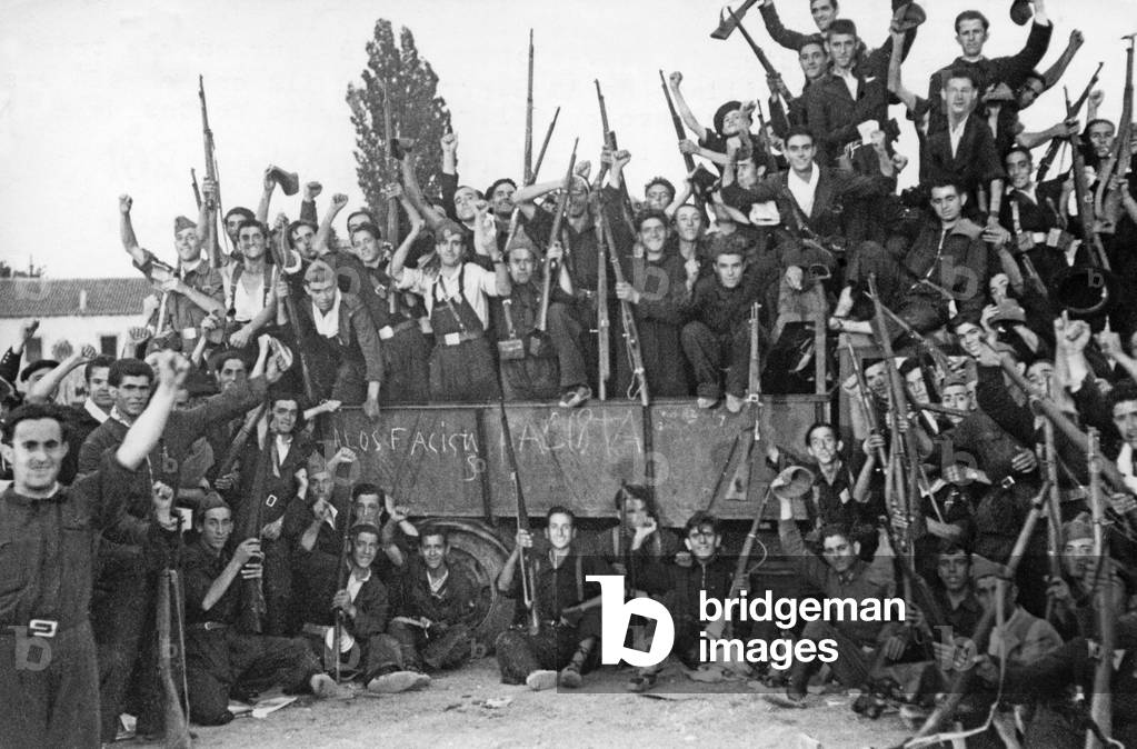 A group of Republican militiamen, 1936