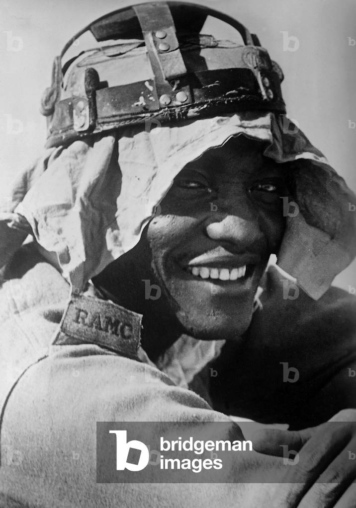 British prisoner of war in North Africa, 1942 (b/w photo)