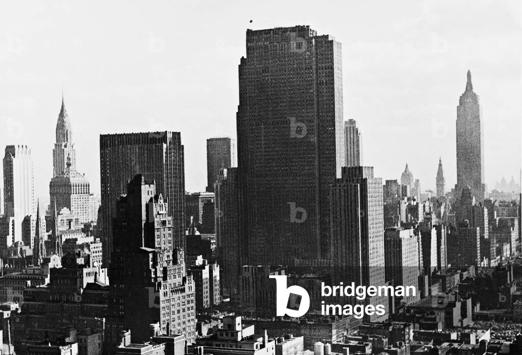 Skyline of New York, 1938 (b/w photo)
