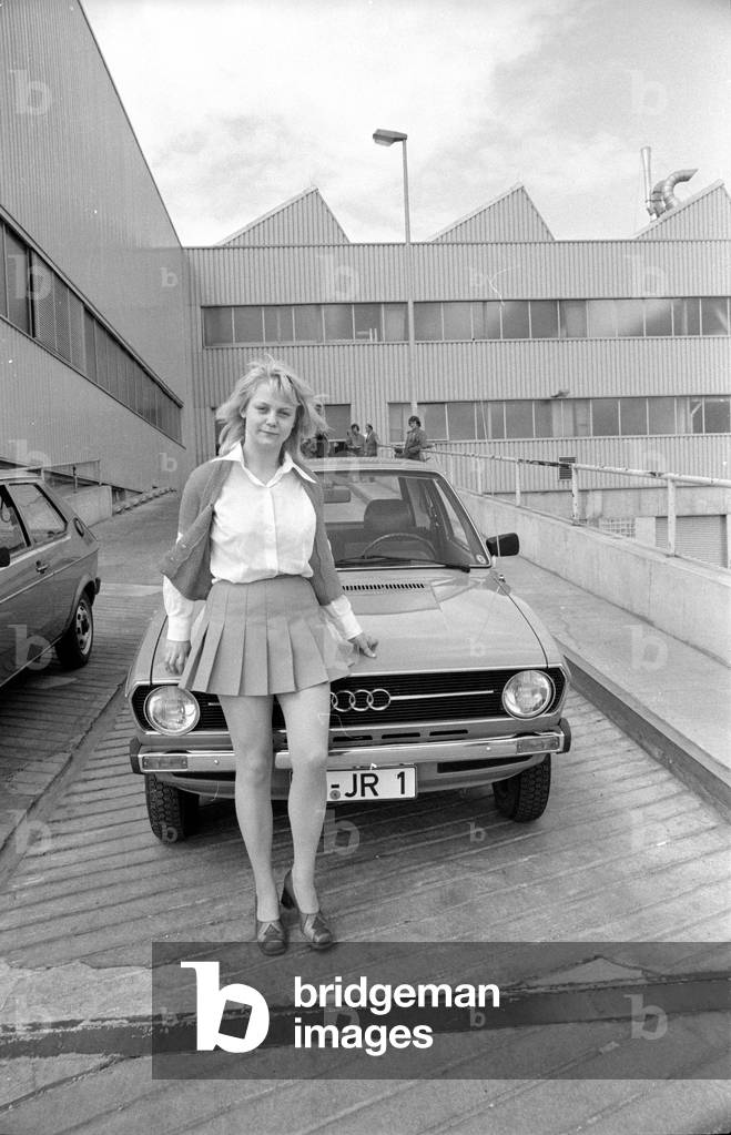 Audi 50, 1974 (b/w photo)
