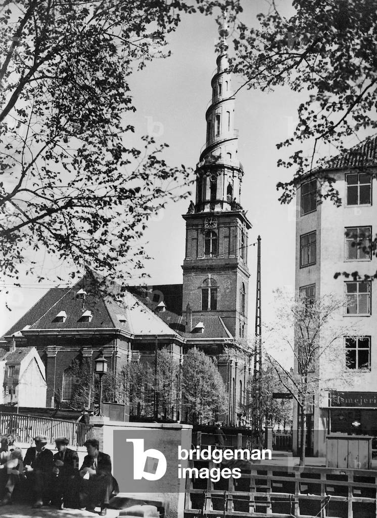 Church of Our Saviour in Copenhagen, 1936 (b/w photo)
