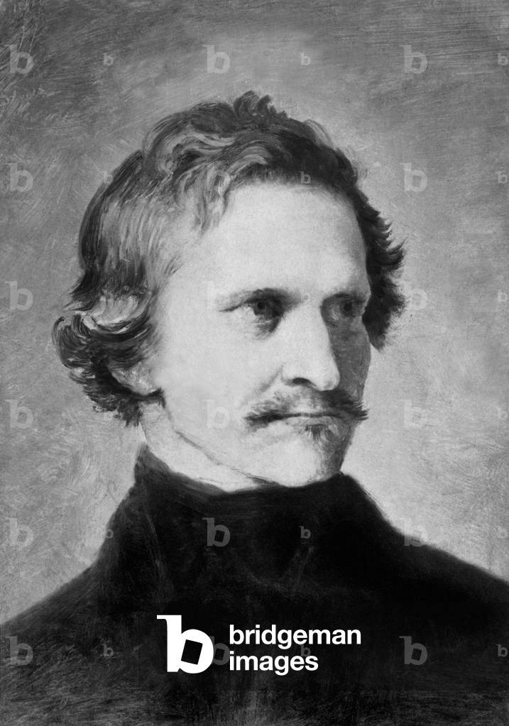 King Ludwig I of Bavaria (b/w photo)