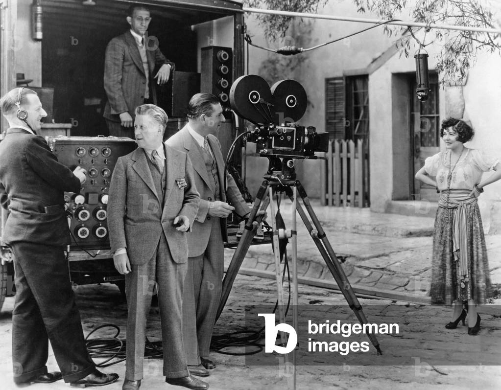 Shooting with Renee Adoree, Fred Niblo and John Arnold, 1929