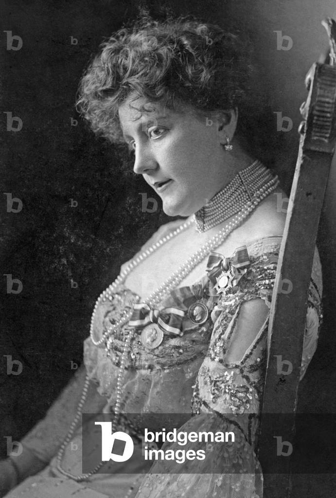 Charlotte Baste, 1906 (b/w photo)