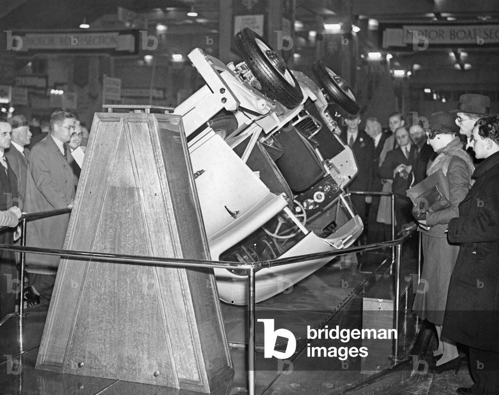 Morris on display, 1938