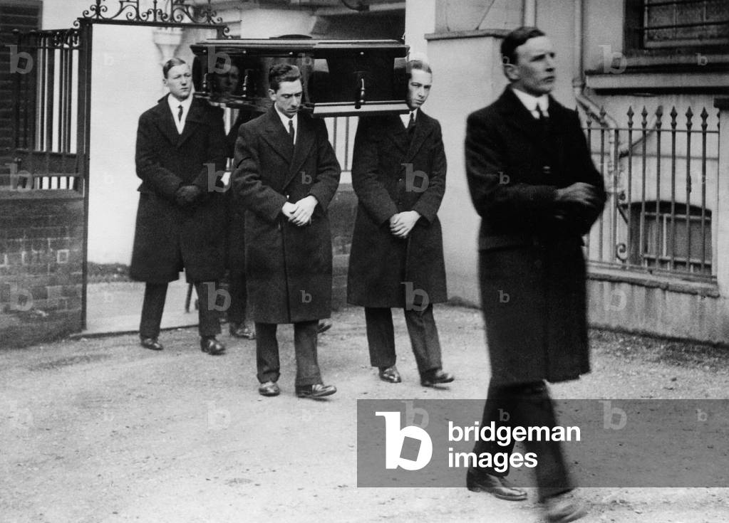 Funeral of John Galsworthy, 1933 (b/w photo)