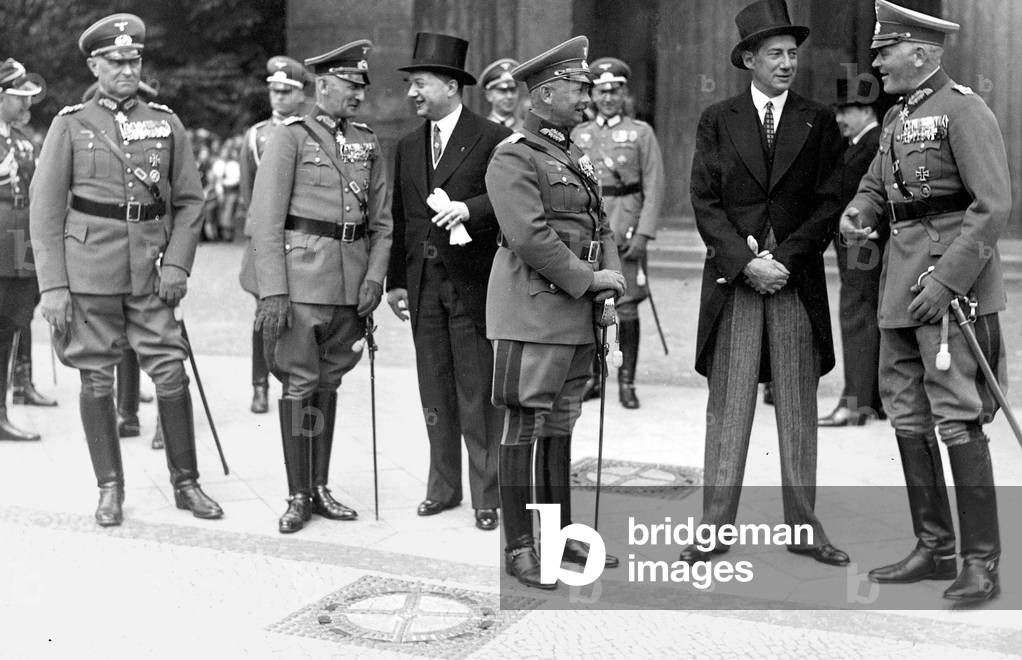 Polish Foreign Minister Josef Beck's visit to Germany (b/w photo)