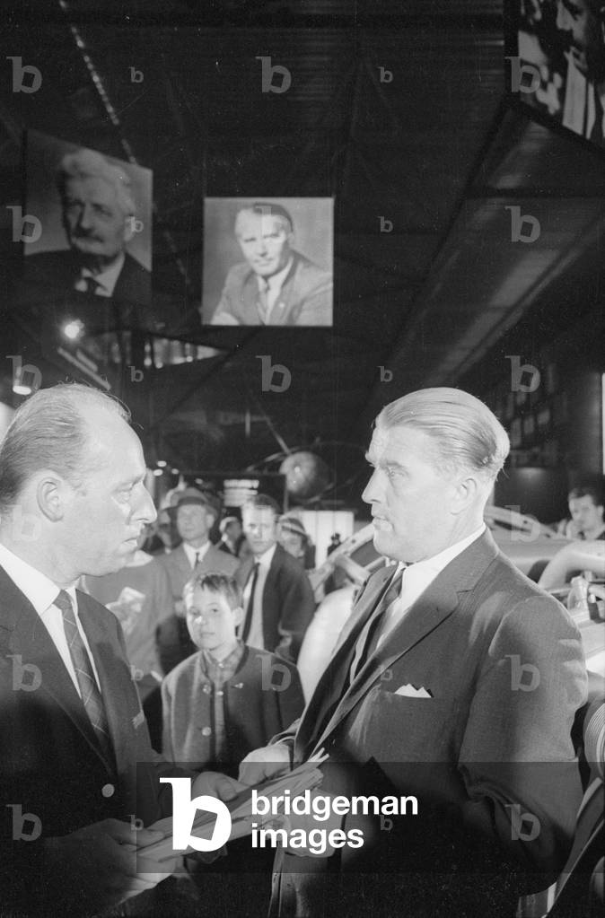 Wernher von Braun at the IVA, 1965 (b/w photo)