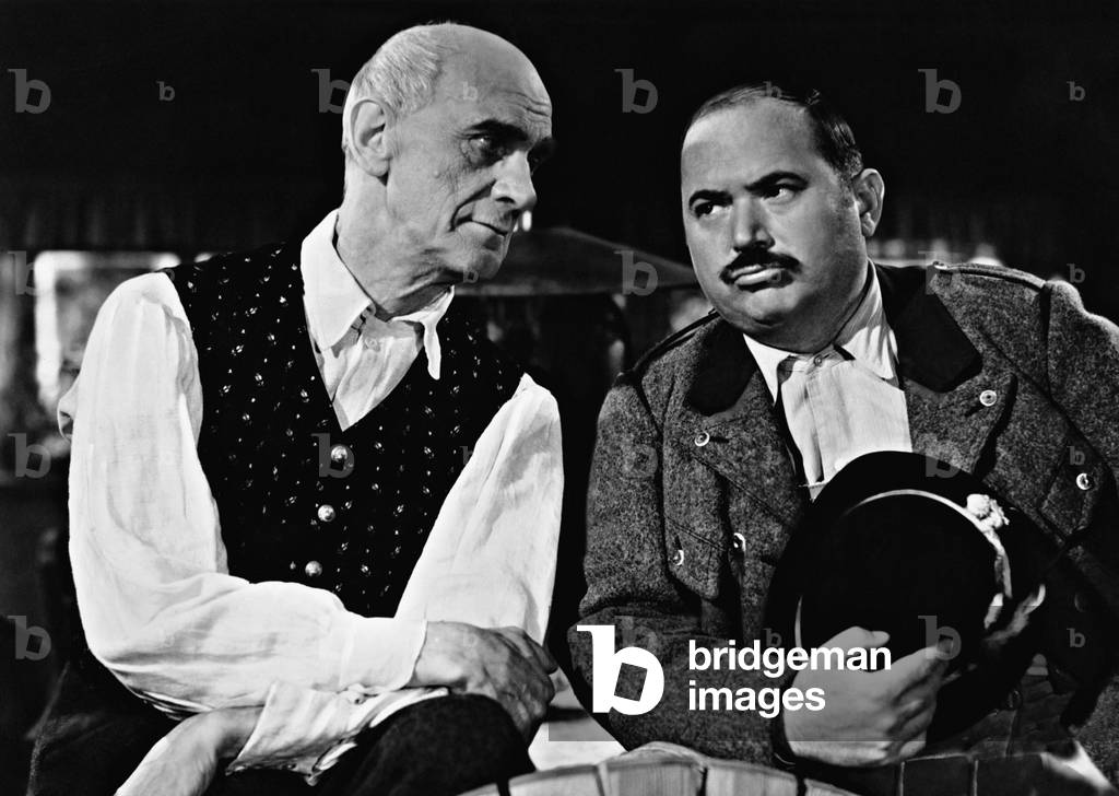 Eduard Koeck and Oskar Sima in 'Kohlhiesel's Daughters', 1943 (b/w photo)