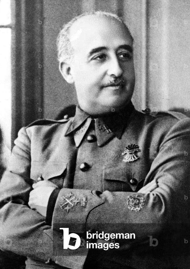 Francisco Franco (b/w photo)