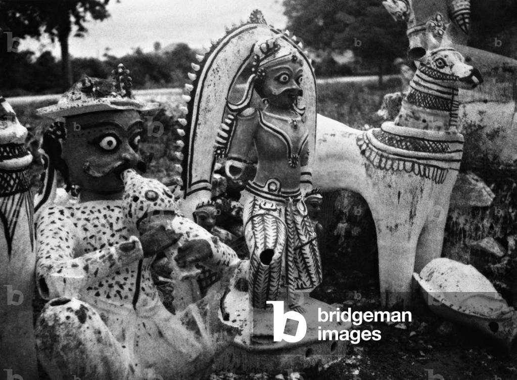 Indian demons (b/w photo)