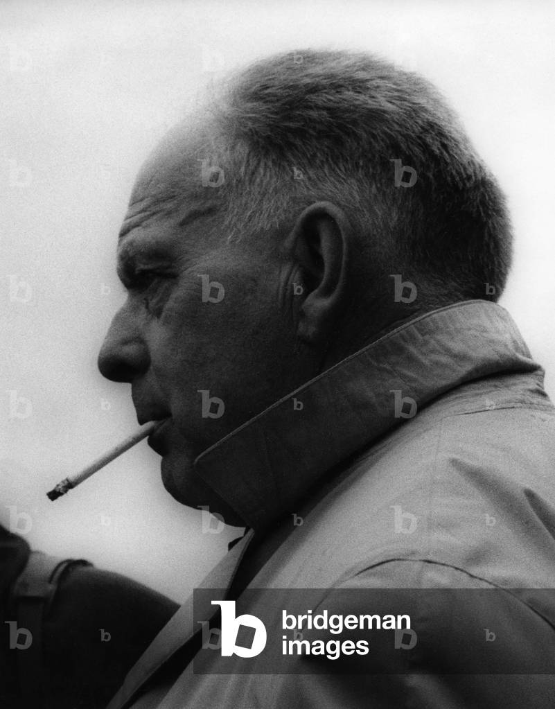 Ernst Boesiger in Switzerland (b/w photo)