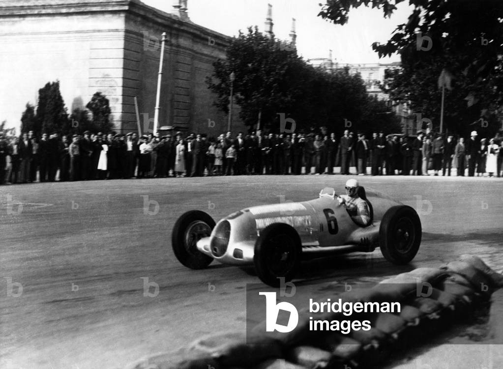 Louis Chiron, racecar driver, Monaco, 1899 (b/w photo)