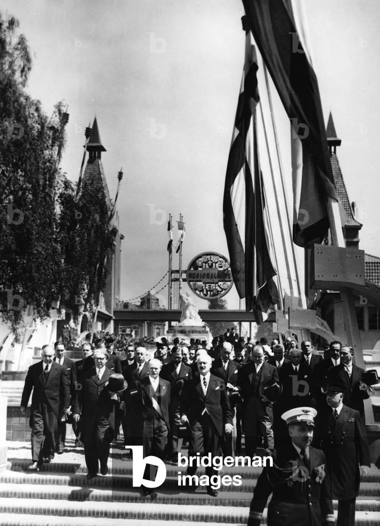 International Exhibition on Social Progress in Roubaix and Lille, 1939 (b/w photo)
