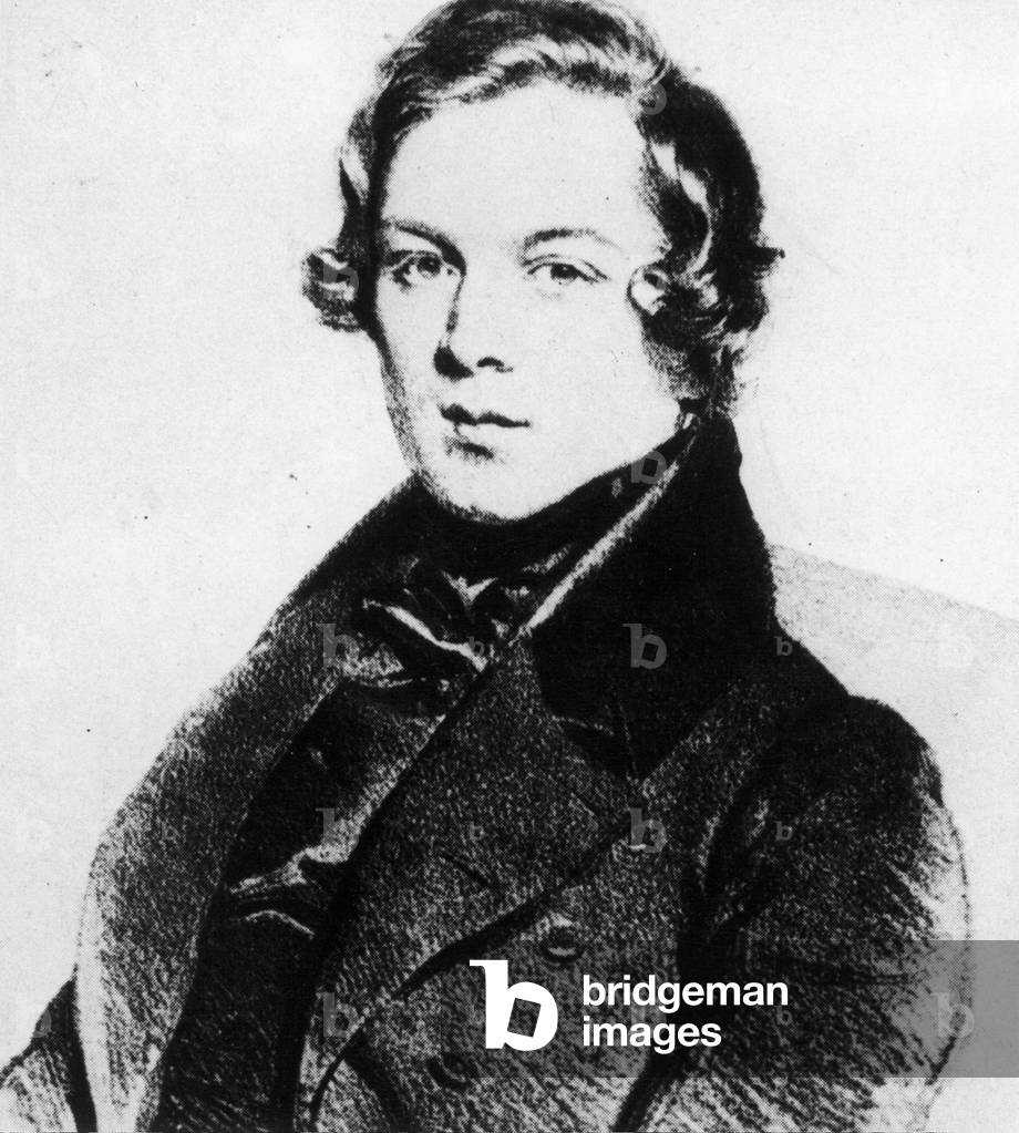 Robert Schumann (b/w photo)