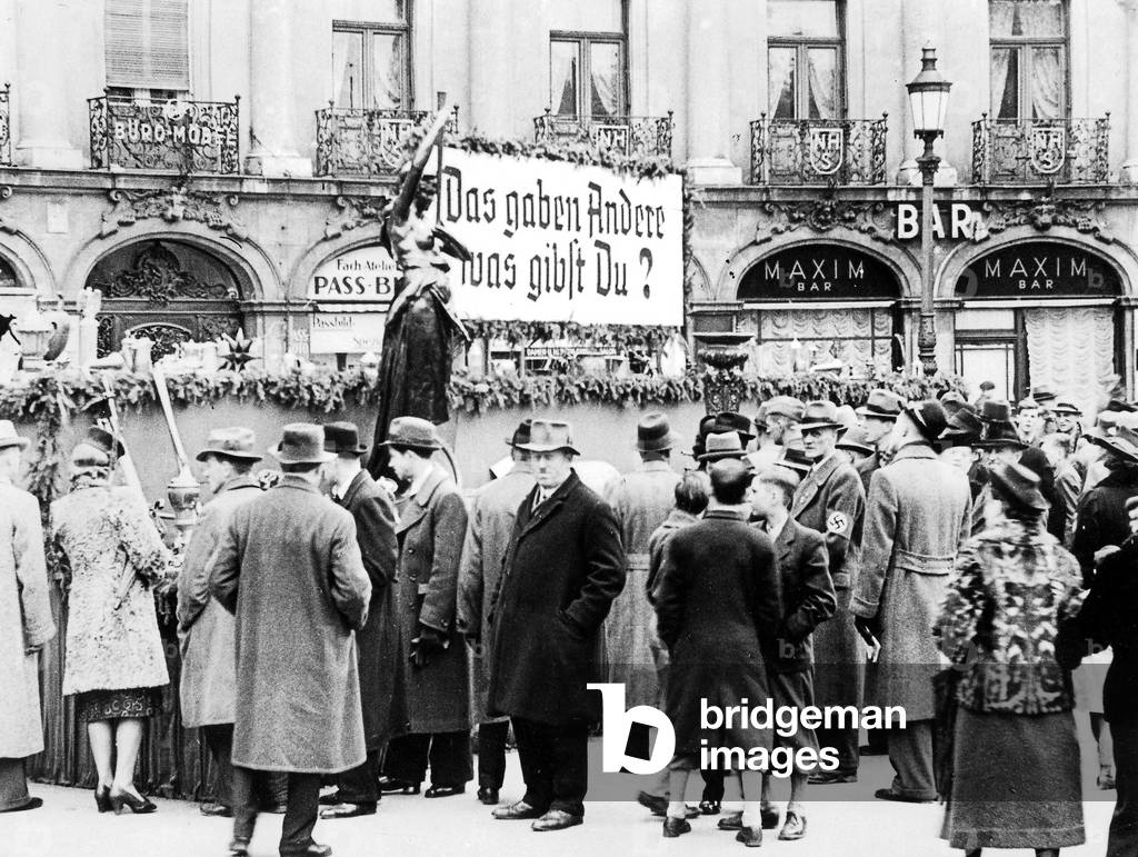 Munich in war in 1942 (b/w photo)
